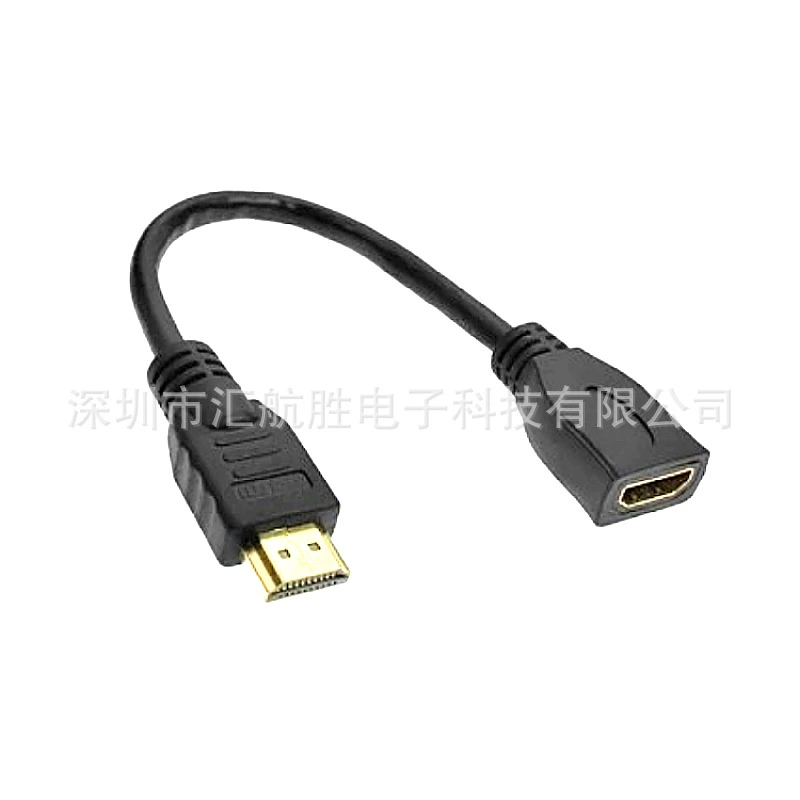 HDMI кабель-удлинитель male to female с ушками и встроенными фиксирующими гайками для компьютера, ТВ, проектора и монитора 4K
