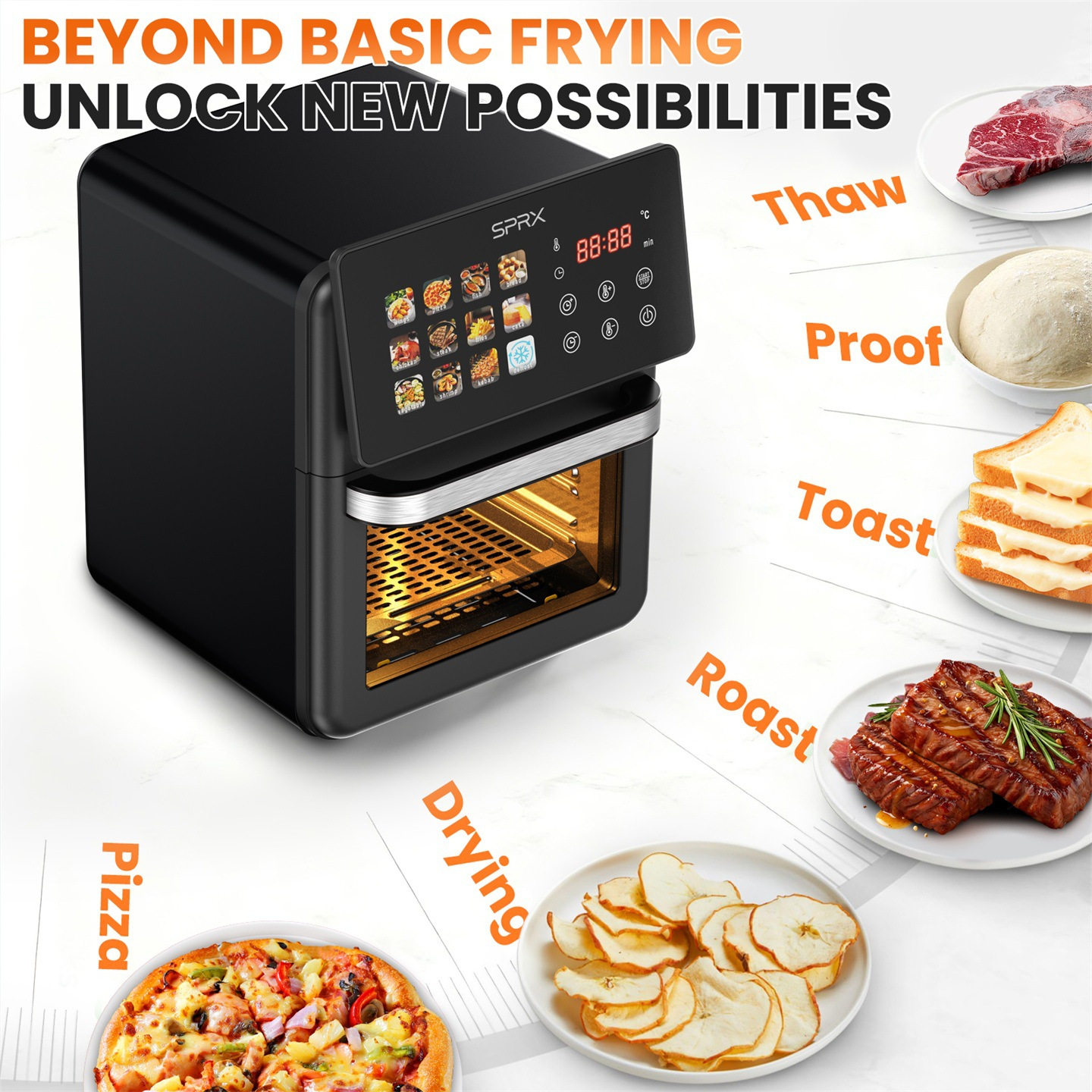 Yangzi Household large-capacity multifunctional French fries machine oil-free electric fryer gift AirFryer air fryer oven
