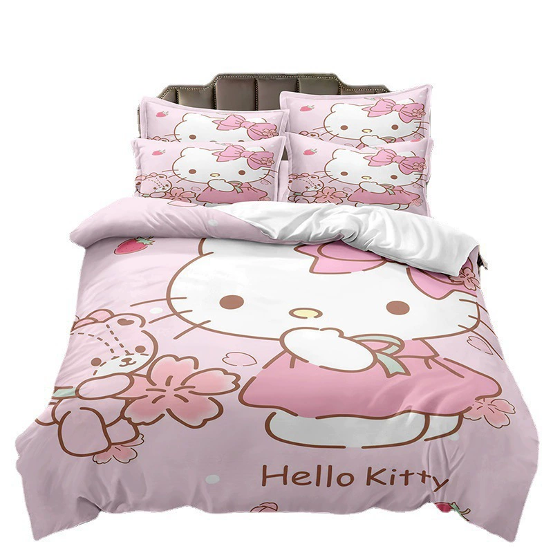 (Cross-border trading), hello kitty, set, bedspread, Amazon, 3 piece set