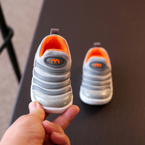 Autumn and winter new style baby caterpillar shoes for boys and girls 1-6 years old and 3 children's breathable toddler shoes trend wholesale