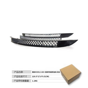 anti-insect net dustproof split – Automobile anti-insect net - 3-removable-insect-net-absaluminum-mesh-high-gloss-black-23-25-models