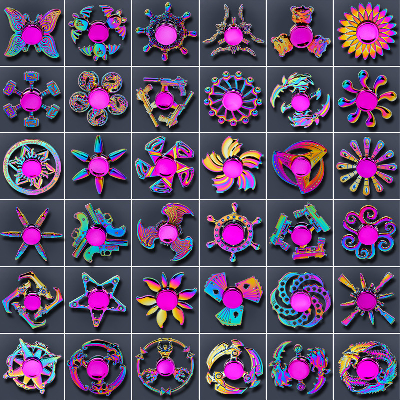 New alloy fingertip gyro decompression toy Hand Spinner finger gyro cross-border wholesale stall toy