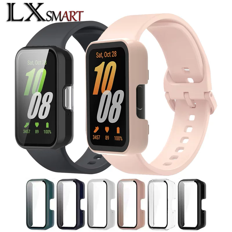 Защитный чехол (Samsung) Galaxy Fit3 SM‑R390, поликарбонат, передняя часть со стеклом закаленным, полный охват