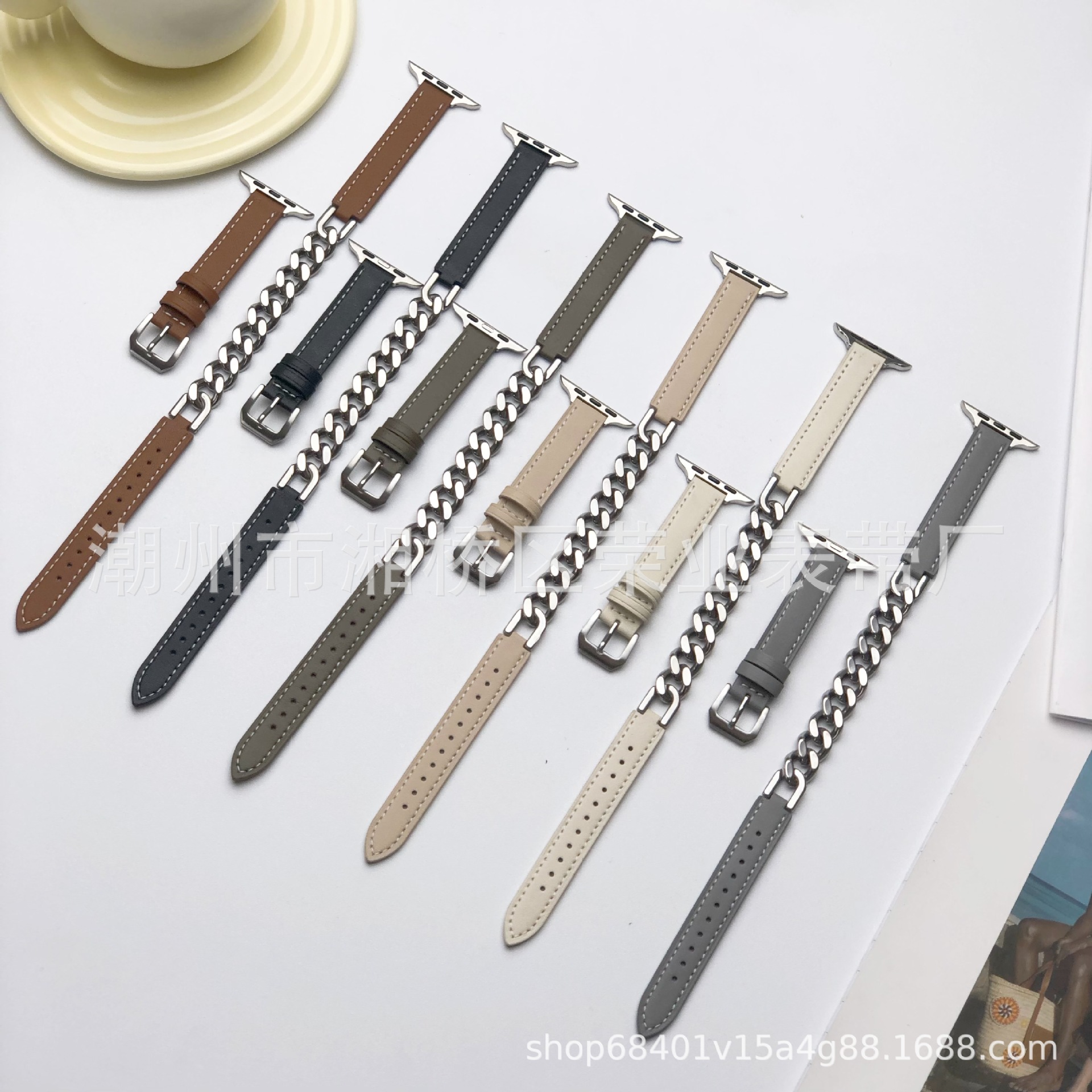 Applicable to Apple iWatch7654 generation stainless steel chain…