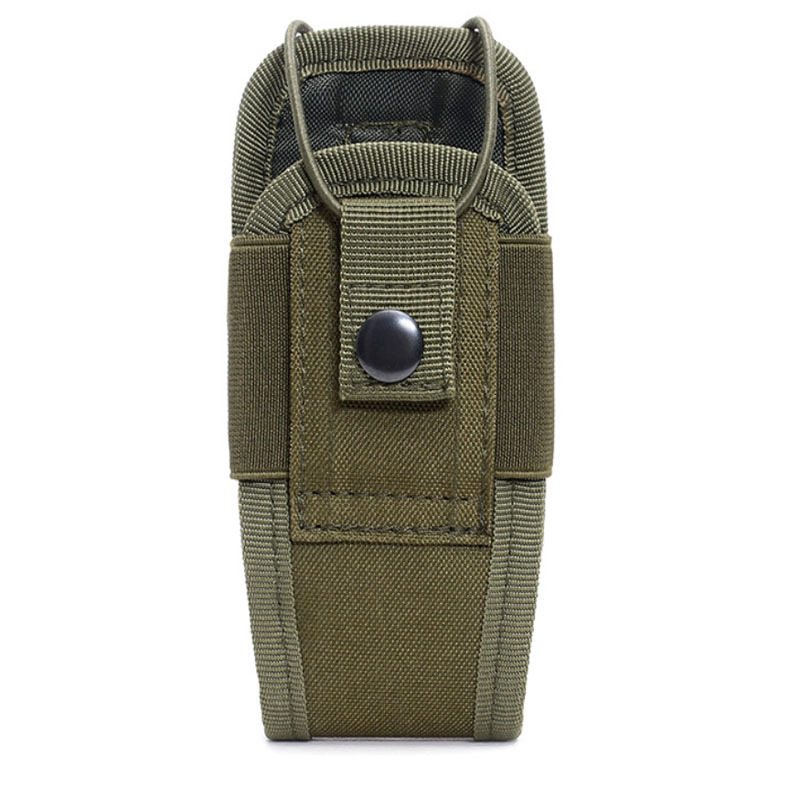 Estuche táctico para walkie-talkie Hoyoo para exteriores, bolsa de accesorios MOLLE, estuche protector externo multifuncional para walkie-talkie, bolsa de camuflaje