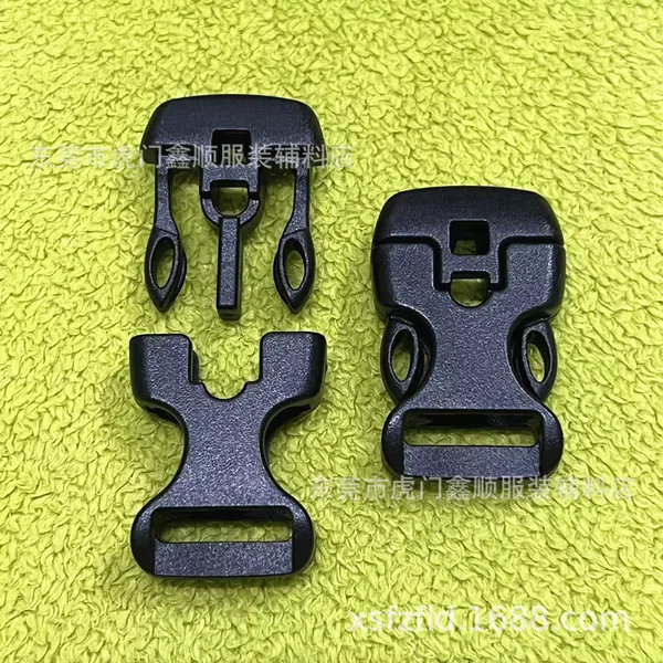 Spot 5-point Plastic Lanyard Buckle 15mm Webbing Buckle Round Rope Buckle 1.5CM Lanyard Round Hole Buckle