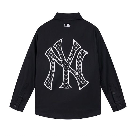 高バージョン.MLB 新しい老眼刺繍大ロゴNY男性と女性のカップルシャツファッショナブルでルーズ|undefined