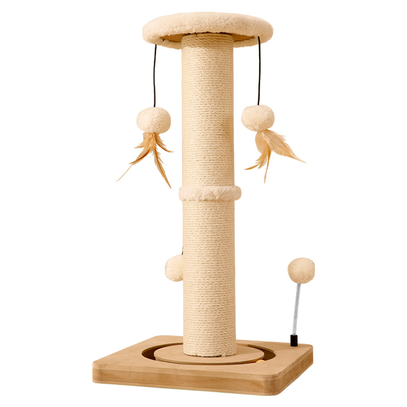Nuevo tablero de agarre para gatos, resistente al desgaste y sin caspa, marco de escalada para gatos, columna de garra de gato vertical de sisal integrada, suministros para gatos grandes al por mayor