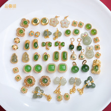 ȫ��S925�y僽��Ƕ��Ȼ�������diy���������ֹ�ԭ���ƷŮ