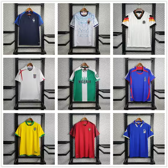 Retro Thai Version of France, Japan, Brazil, England, Portugal, Italy, Argentina National Team Retro Jerseys