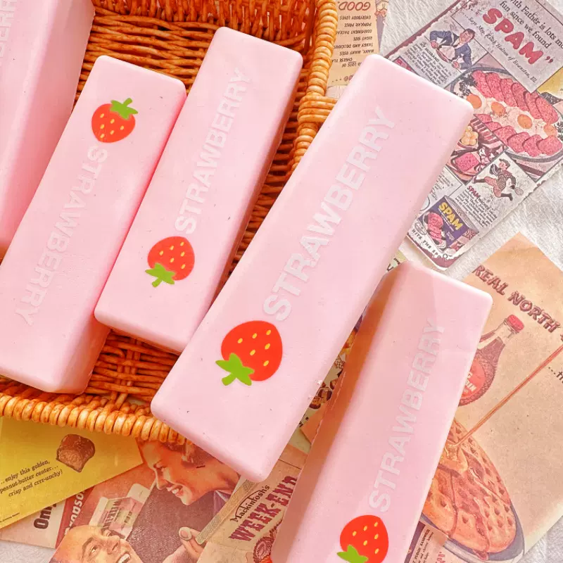 squishy小红书爆款草莓奶棒慢回弹捏捏乐玩具湿软肌无力解压神器