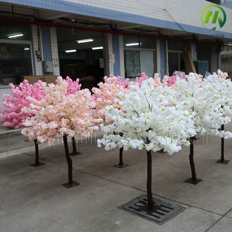 Cerezo artificial grande árbol de cerezo falso árbol decorativo grande centro comercial boda Hotel deseo árbol ornamentos decorativos