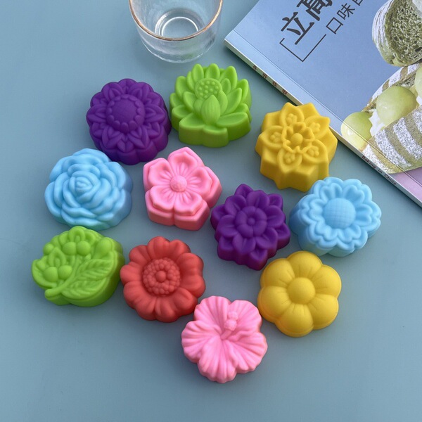 5cm new flower silicone mold New Flowers cake jelly cloth chip…