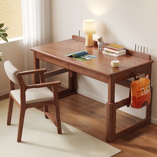 Solid Wood Children's Desk Home Primary School Student Writing Desk Bedroom Office Computer Desk Liftable Children's Study Desk