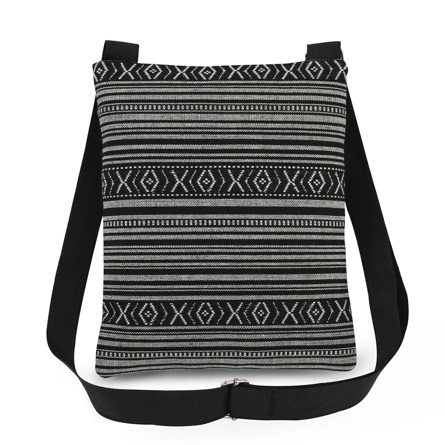 Women's Canvas Human Flower Streetwear Square Zipper Messenger Bag display picture 5