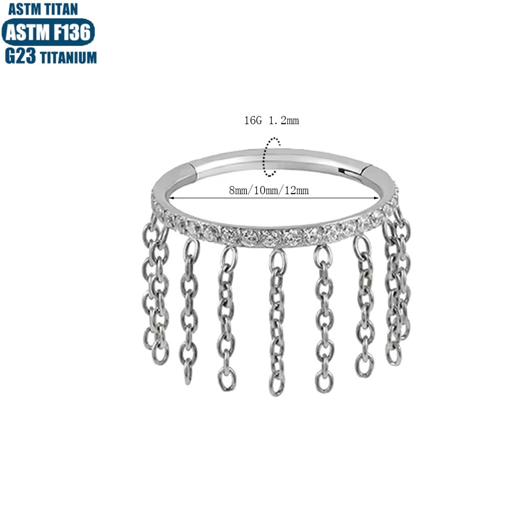 Silver pointed spike labret stud material detail