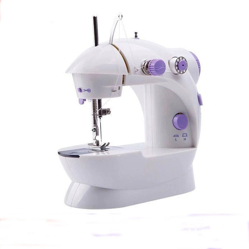 Швейная машина электрическая бытовая 202 Маленькая мини двухпроводная двухскоростная швейная машина европейского стандарта в наличии оптом