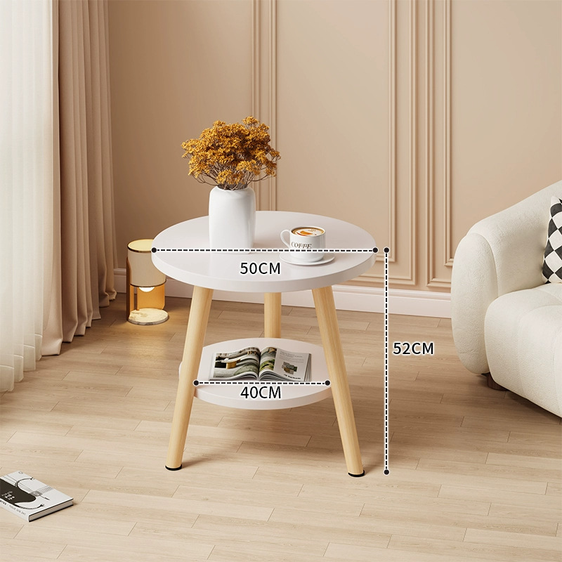 Mesa redonda pequeña mesa de té simple sala de estar casera sofá lado varios dormitorios mesas de cabecera creativas mini simple mesa de balcón