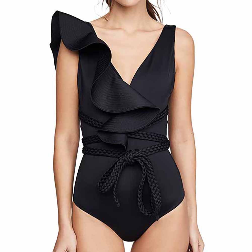 217g Weight Sleeveless Sleeve Length Pullovers Placket Type Polyester Fabric Type Women's Beach Solid Color One Piece