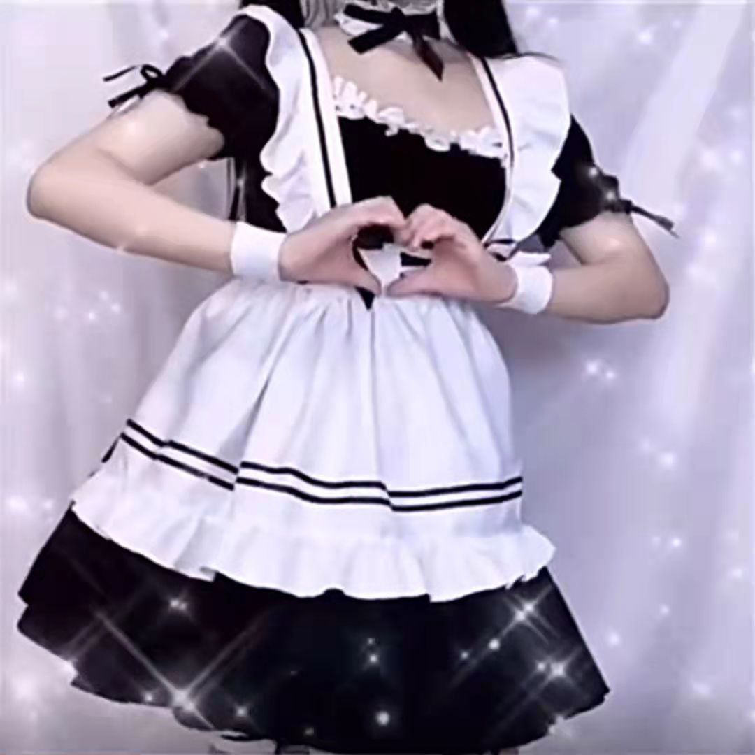 奇迹暖暖女仆装cos可爱女佣女装大佬lolita连衣裙洛丽塔cosplay服-阿里巴巴
