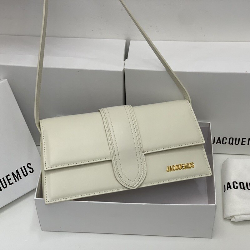 25 Jacquemus Niche Design Ins French Fashion Flip Texture Handbag Single Shoulder Crossbody Small Square Bag 25 Jacquemus Niche Design Ins French Fashion Flip Texture Handbag Single Shoulder Crossbody Small Square Bag