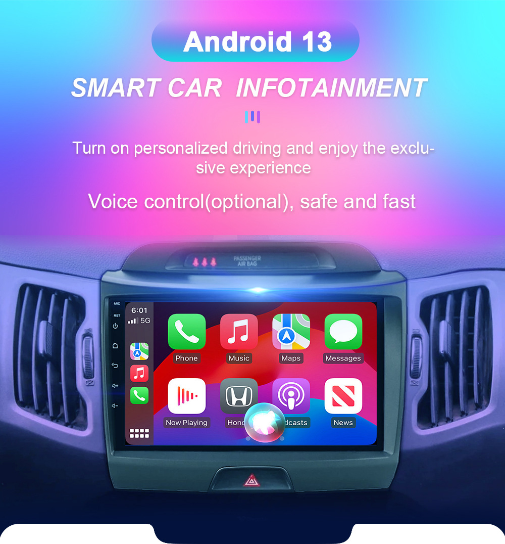 Cross-border is suitable for 11-16 Kia Smart Running Sportage Android Large Screen Reversing Image Car GPS Navigation
