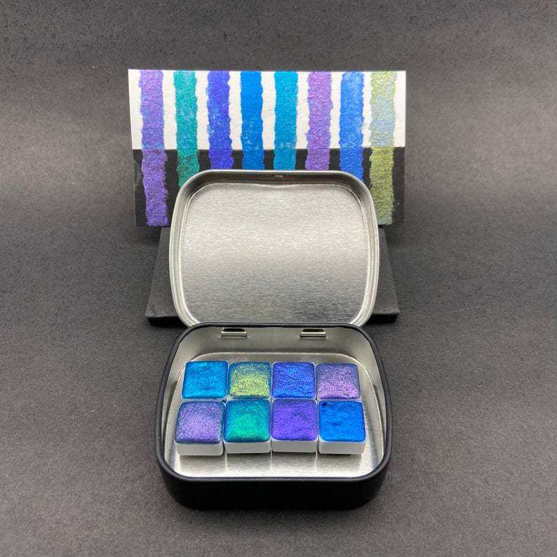 Large Quantity Wholesale 18-Color Chameleon Powder DIY Handmade Watercolor Chameleon Pearlescent Powder 10g