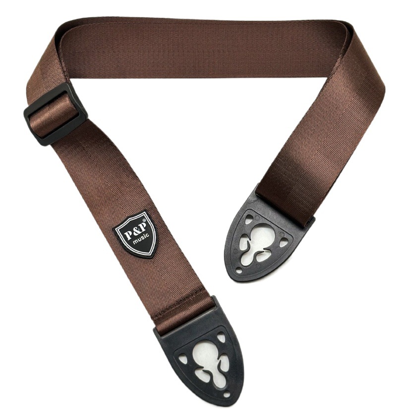 Correa de guitarra negro folk guitarra eléctrica Correa hebilla instrumento musical accesorios fábrica