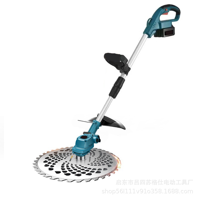 *工厂直销电动割草机锂电收割机园林草坪打草机家用手持锄草神器