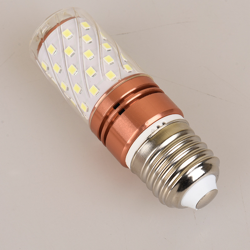 Bombilla de maíz LED E14 pequeño tornillo E27 gran boca araña de cristal vela fuente de luz 12W16W brillante cabeza de luz fuerte