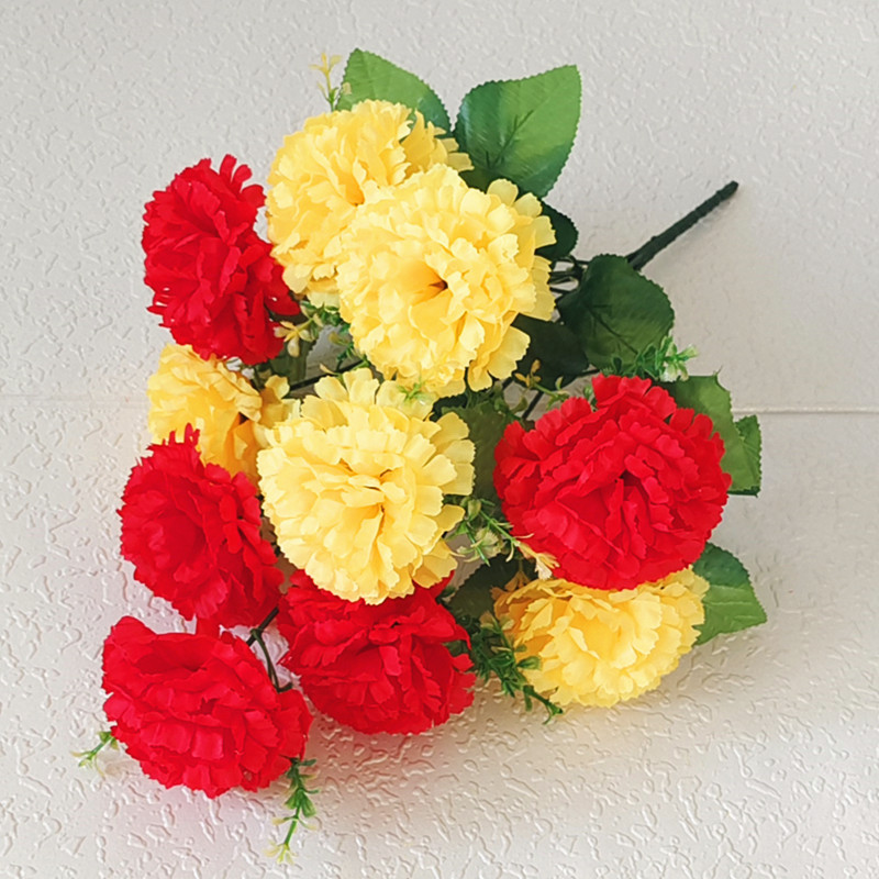 Reunión deportiva, actividades estudiantiles, baile, flores falsas coloridas, flores de plástico, flores de seda, baile, accesorios, ramo de simulación