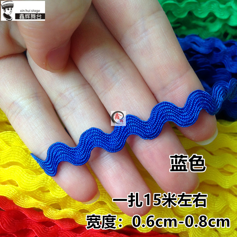 Ola de poliéster onda de agua étnico s cinturón de color sólido hilo de dos colores Cinturón drama abrigo sombrero botas accesorios decorativos hechos a mano material de bricolaje