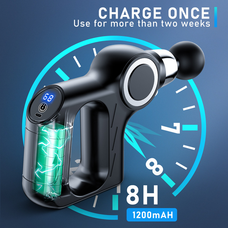 メーカー三角筋膜ガン MINI ミニポータブル筋弛緩装置電気フィットネス筋膜筋膜ガン|undefined