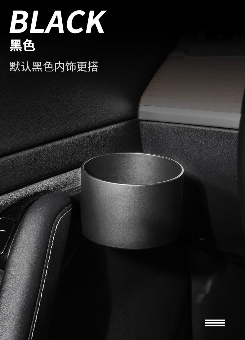 Suitable for Tesla Model3 Y Door Storage Box Four Side Door Beverage Rack Water Cup Holder Car Storage Box