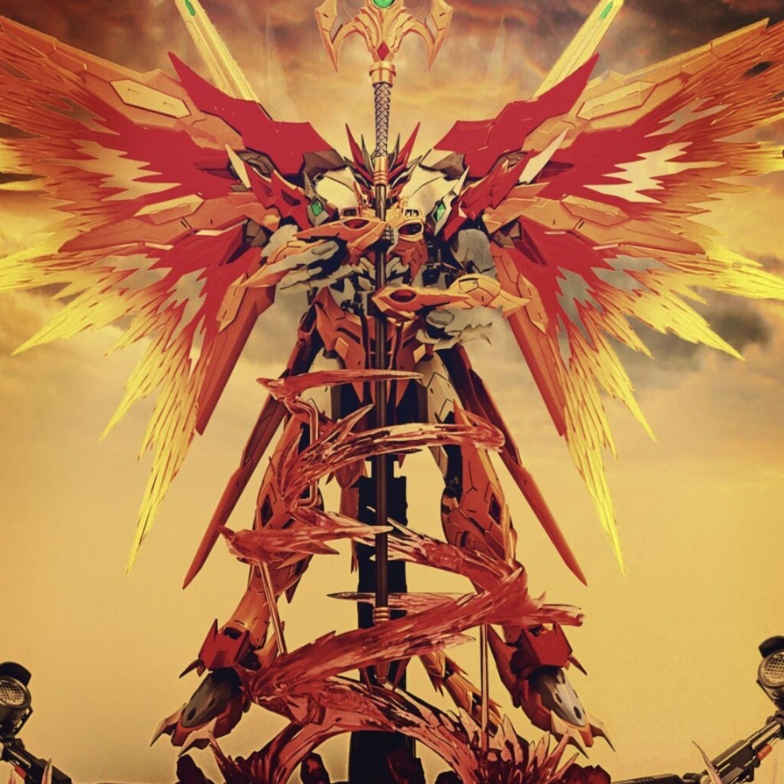 최대 HG 조립 변형 모토핵 LU BU BAI HU AO C GAN CAO REN GUAN YU MECHA 모델 장난감 블라인드 박스