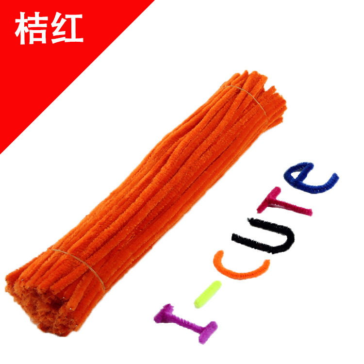 Hecho a mano DIY trenzado paquete de material cifrado ramo de lana Raíz de lana de la raya del color torcido palo de los niños hechos a mano juguetes creativos