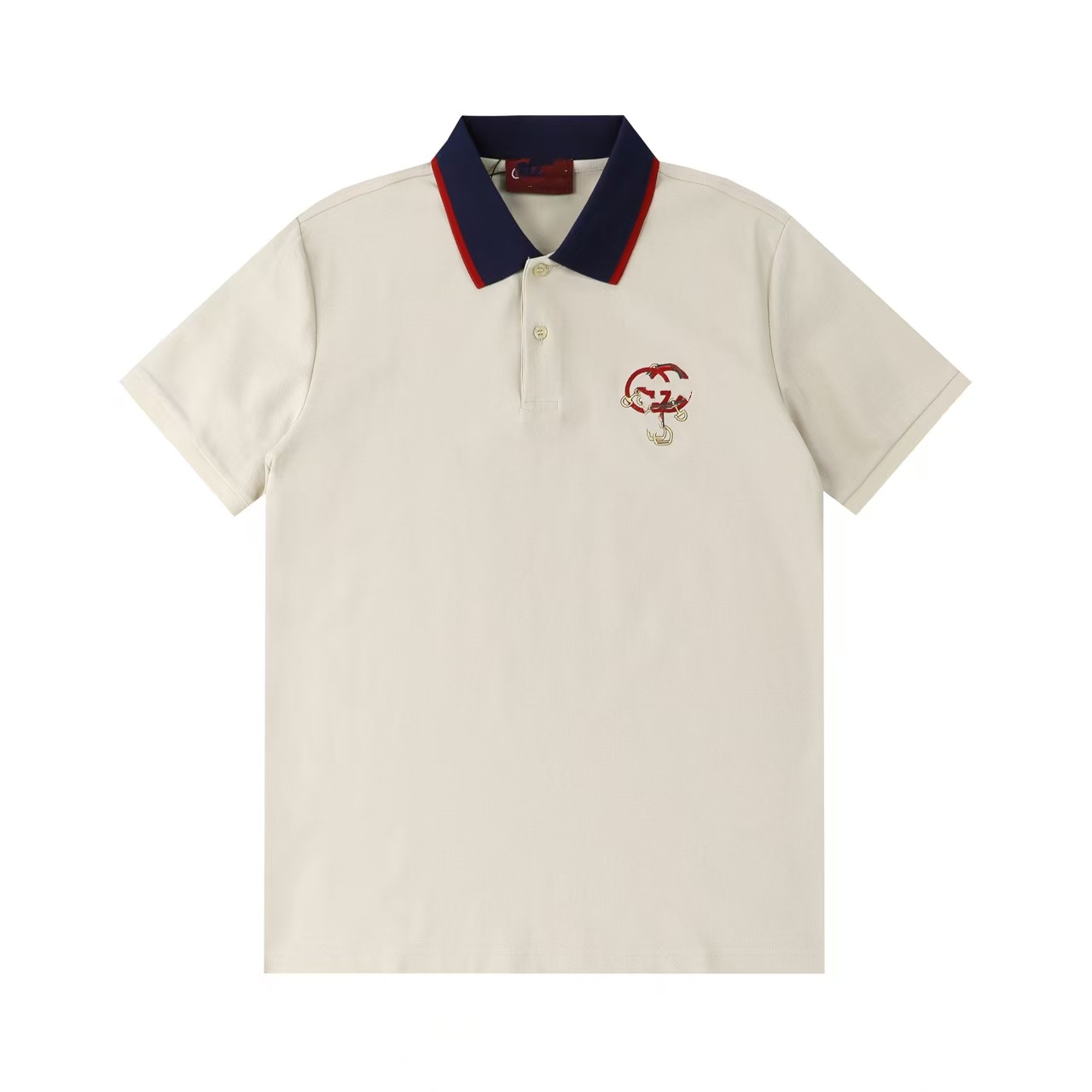 Gucci Shirt Interlocking G Logo Embroidery Off-white