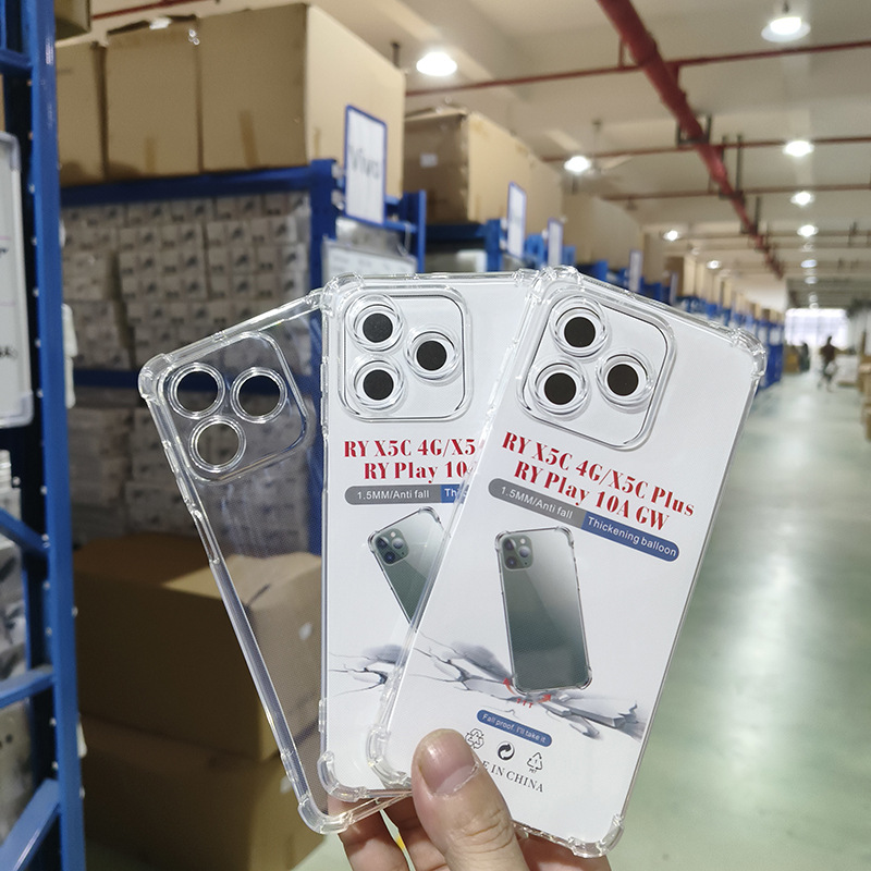 Suitable for Huawei Honor X70I X5C Plus X7B Honor X6C Transparent Shell Airbag Anti-Fall Protective Cover