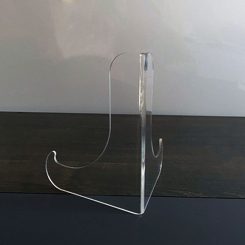 跨境透明亚克力圆盘茶饼支架展示架展示摆放陶瓷碟子托架圆形收纳