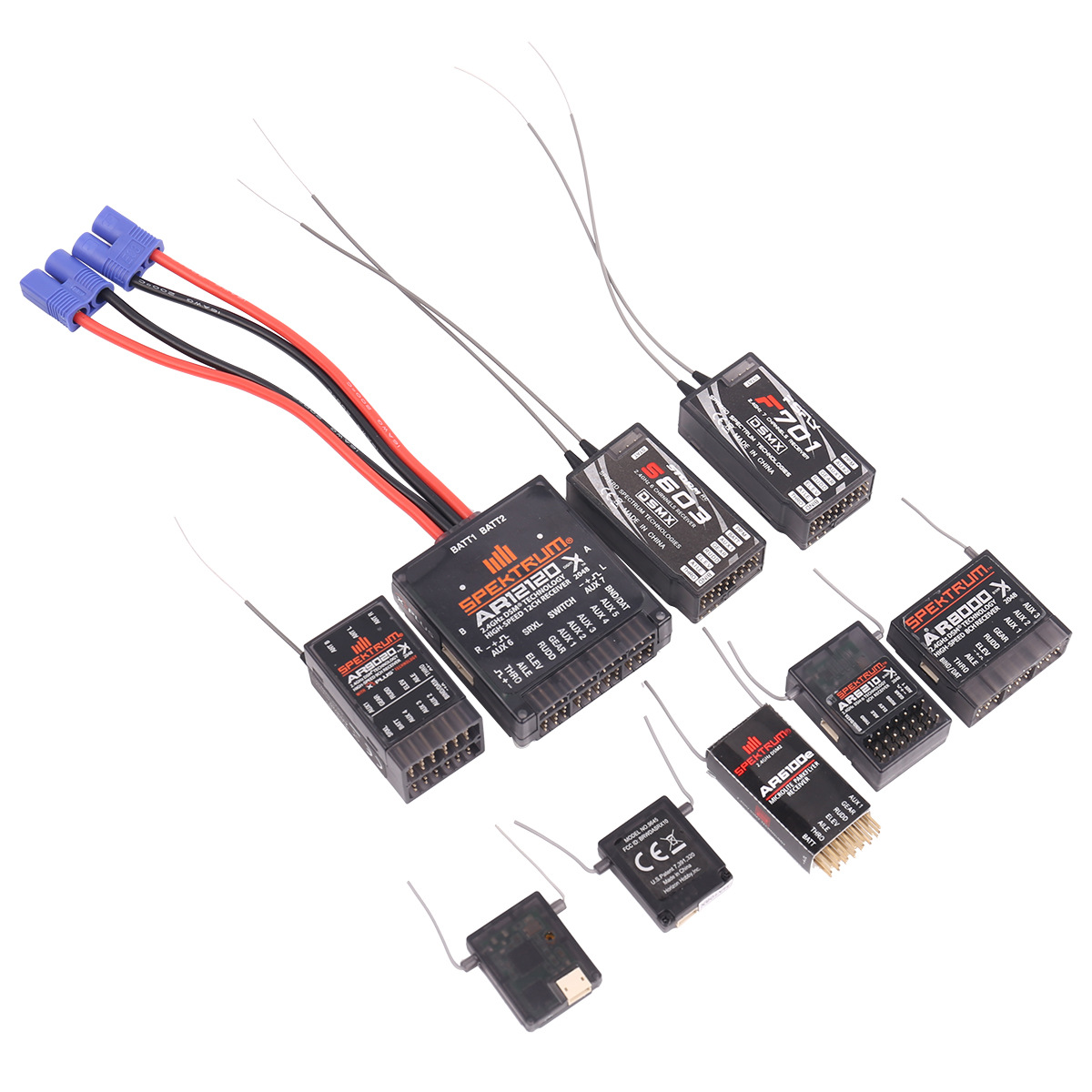 SPEKTRUM receptor AR6210 AR6100EAR8000 AR9020 AR12120 S603 F701