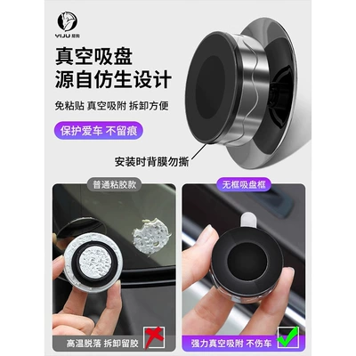 Large field of view rear view auxiliary mirror, degrees panoramic wide angle suction cup