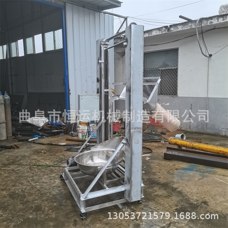 不锈钢螺旋管输送机 圆筒蛟龙提升机 绞龙式递料机