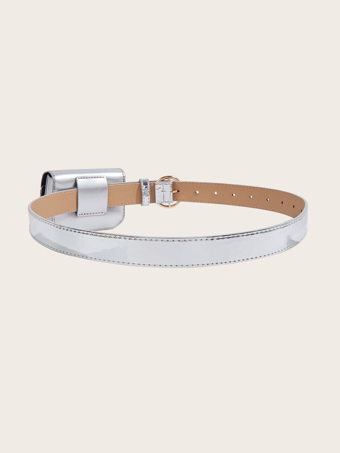 Women's Gender Simple Style Solid Color Imitation Leather Alloy Women's Leather Belts