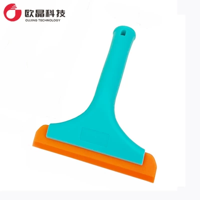 Cross-border car film tool silicone soft scraper car cleaning paste color change film glass water scraping beef tendon water scraping (Car cleaning tools) - light-blue