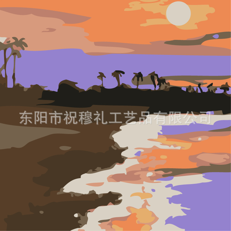 DIY digital pintura al óleo tulipán hecho a mano paisaje color pintura estudiante niños educativos color pintura relleno pintura al por mayor