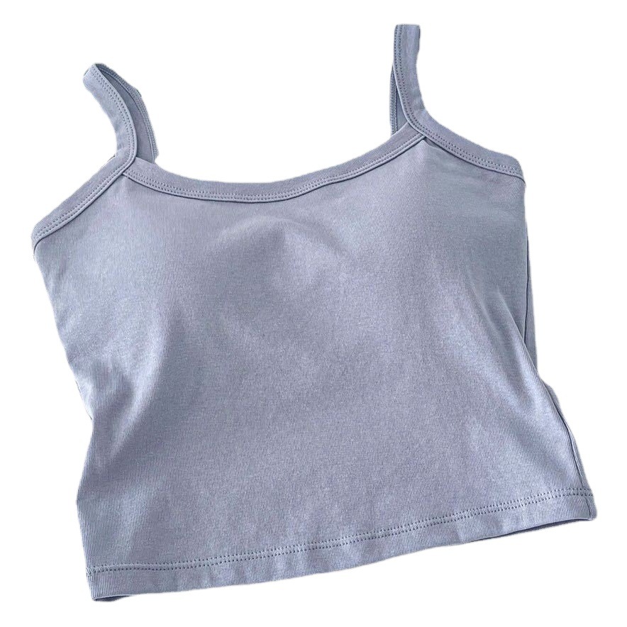 Belleza espalda camisola desgaste interior de las mujeres anti-Exposición con almohadilla en el pecho fijo integrado Copa envuelto pecho todo partido bottoming chaleco