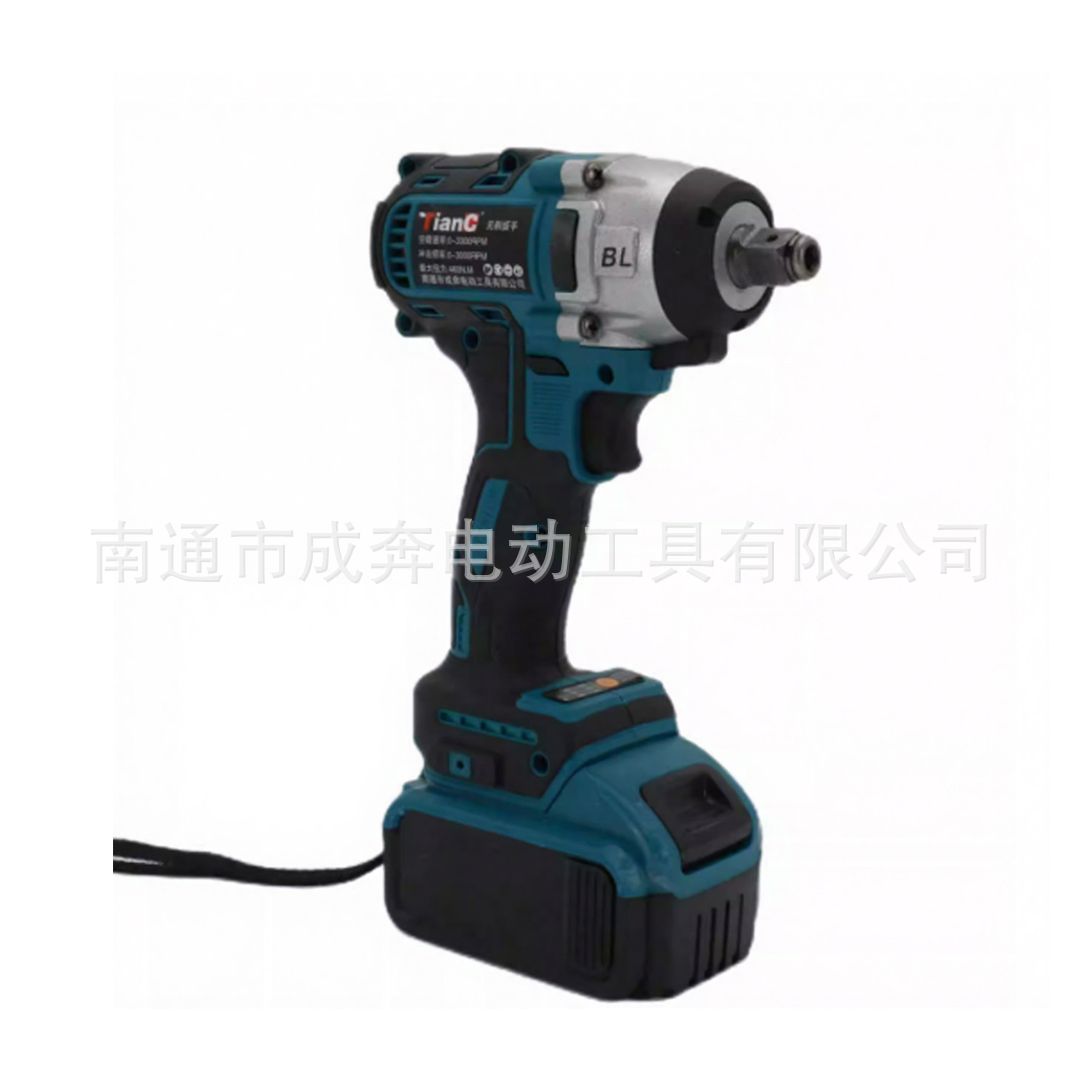 El comercio exterior al por mayor de litio eléctrico de gran torque llave sin escobillas recargable carpintería Rack reparación de automóviles llave eléctrica