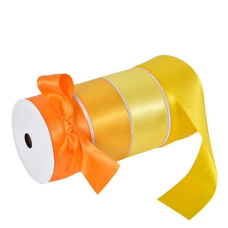 Cinta de satén de doble cara de 4 cm para decoración de globos de boda y festivales, accesorios de embalaje coloridos DIY, accesorios para el cabello, embalaje de regalo.