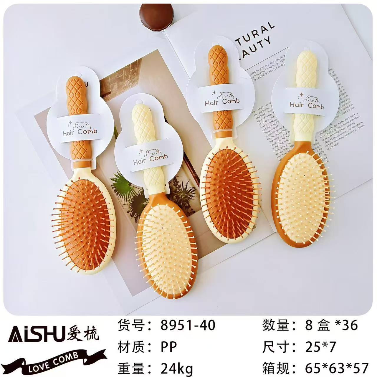 Peine masaje cuero cabelludo cojín aire profesional