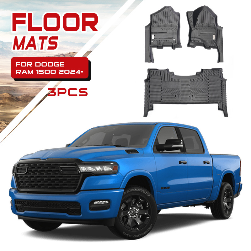 Adecuado para 24 Dodge Ram alfombrillas de coche especial Dooge Ram 1500 alfombrillas de TPE impermeables
